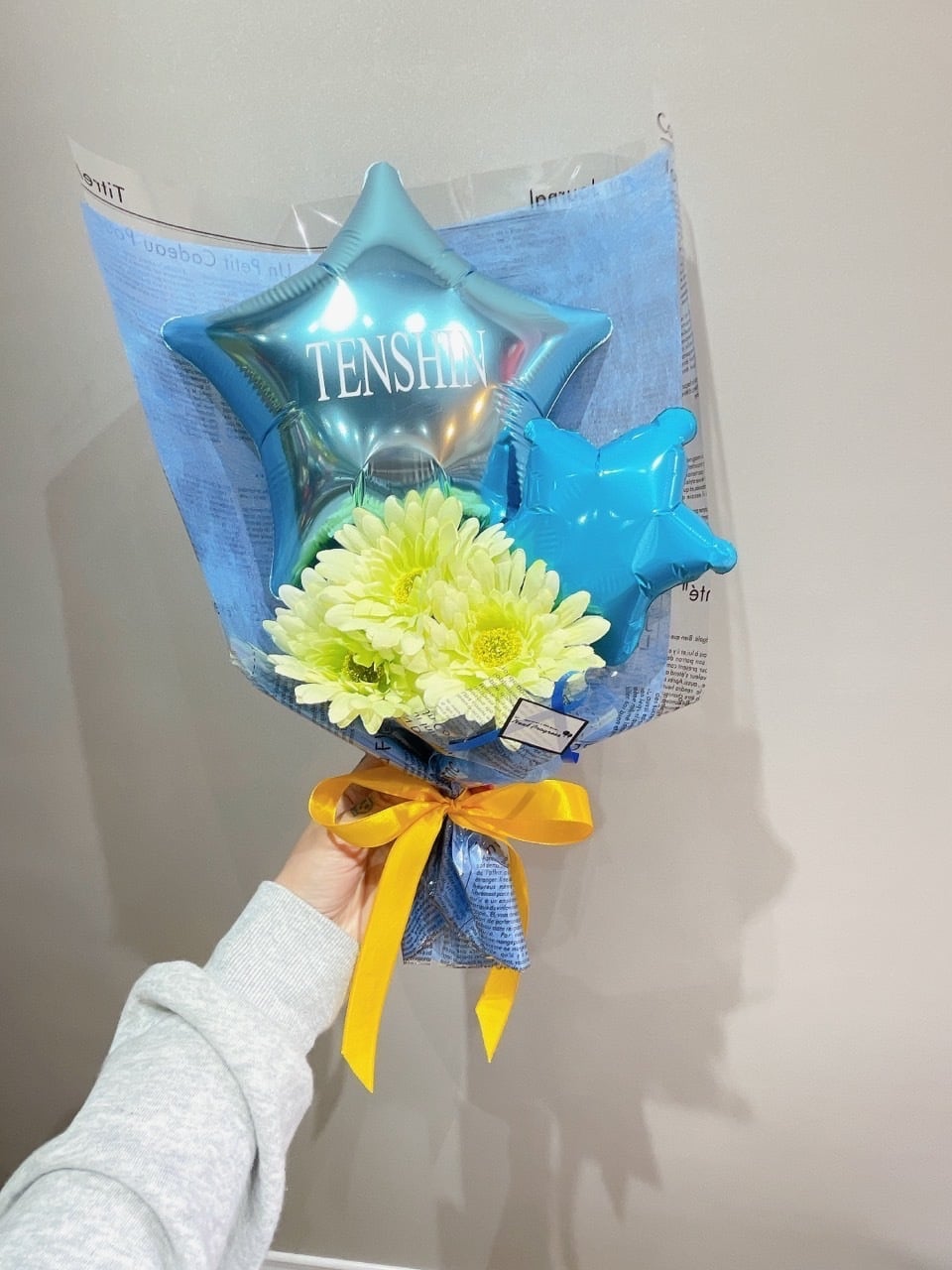 名前入りミニバルーン花束」 バルーン 名前入り ミニブーケ 選べる