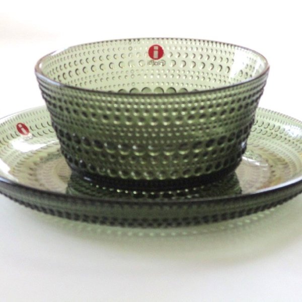 イッタラiittala カステヘルミ ボウル・プレートセット(モスグリーン