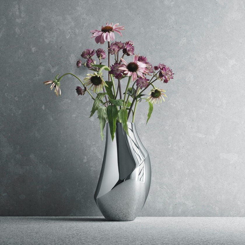 ジョージジェンセン FLORA VASE フローラベース 花瓶 23cm フワラー