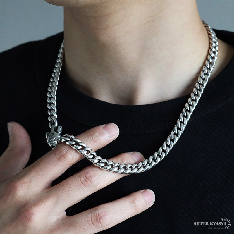 シルバー925 チェーンネックレス 重厚感 シルバーチェーンネックレス