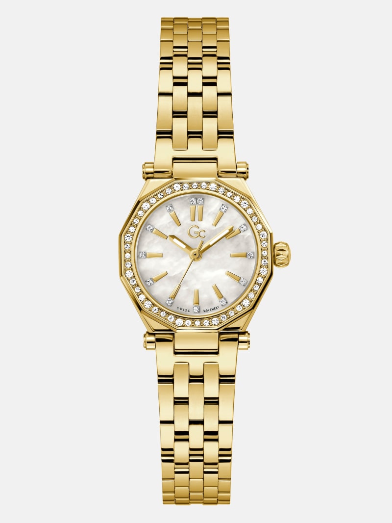 GUESS® Gc Gold-Tone Petite Analog Watch