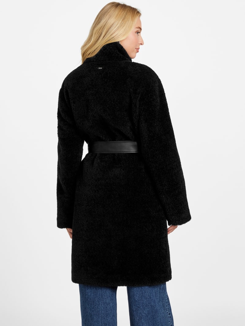 Laila Shearling Coat | GUESS Factory