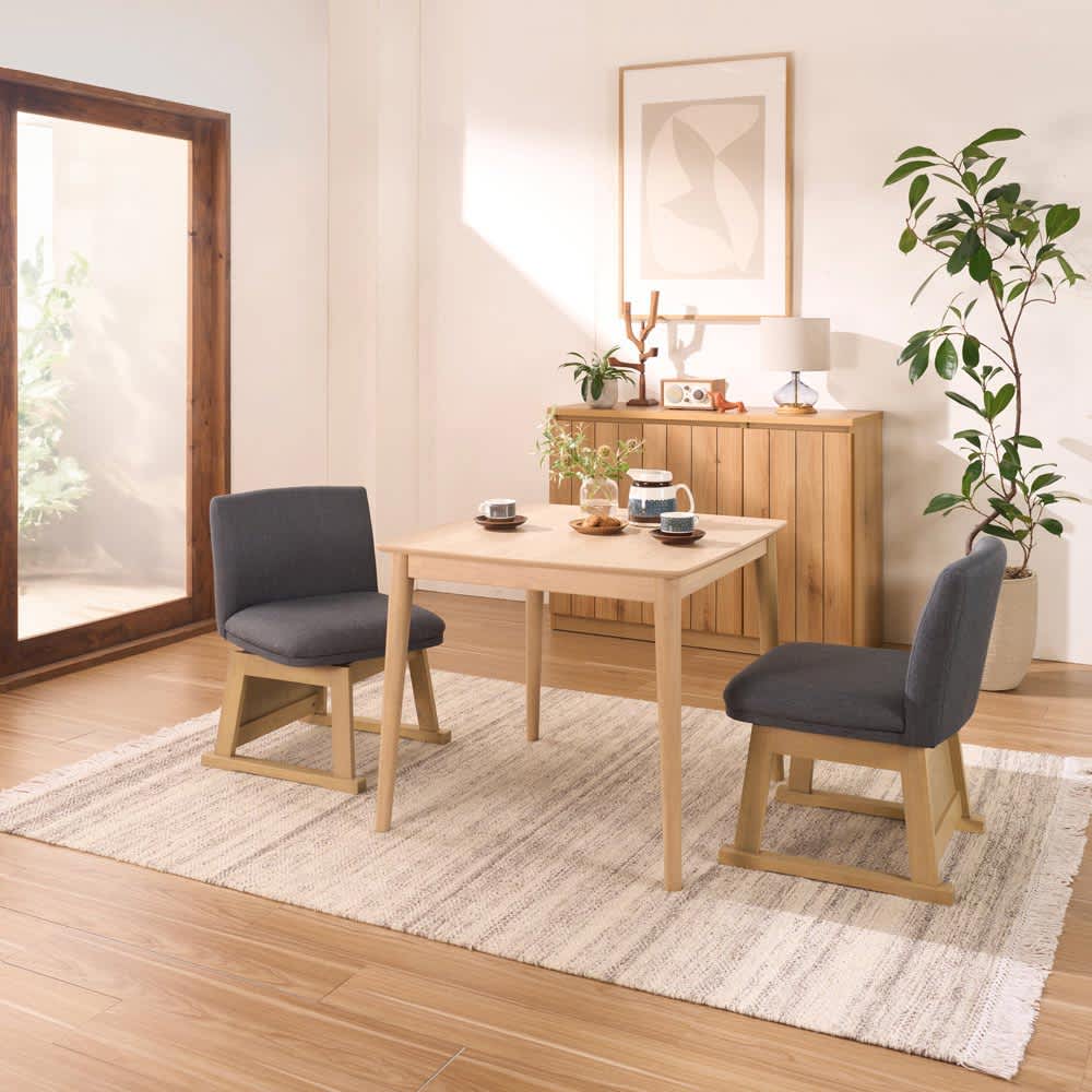 北欧風ナチュラルダイニングこたつシリーズ テーブル 80cm×80cm 通販