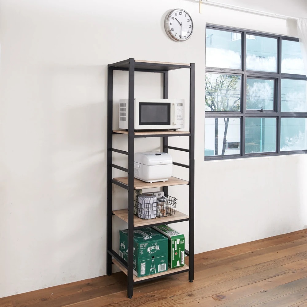 ブルックリン風キッチンラック 5段 幅60cm 通販 - ディノス