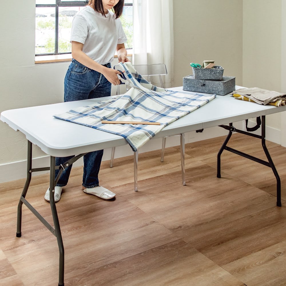 折りたたみ作業台シリーズ ホワイトテーブル180 通販 - ディノス