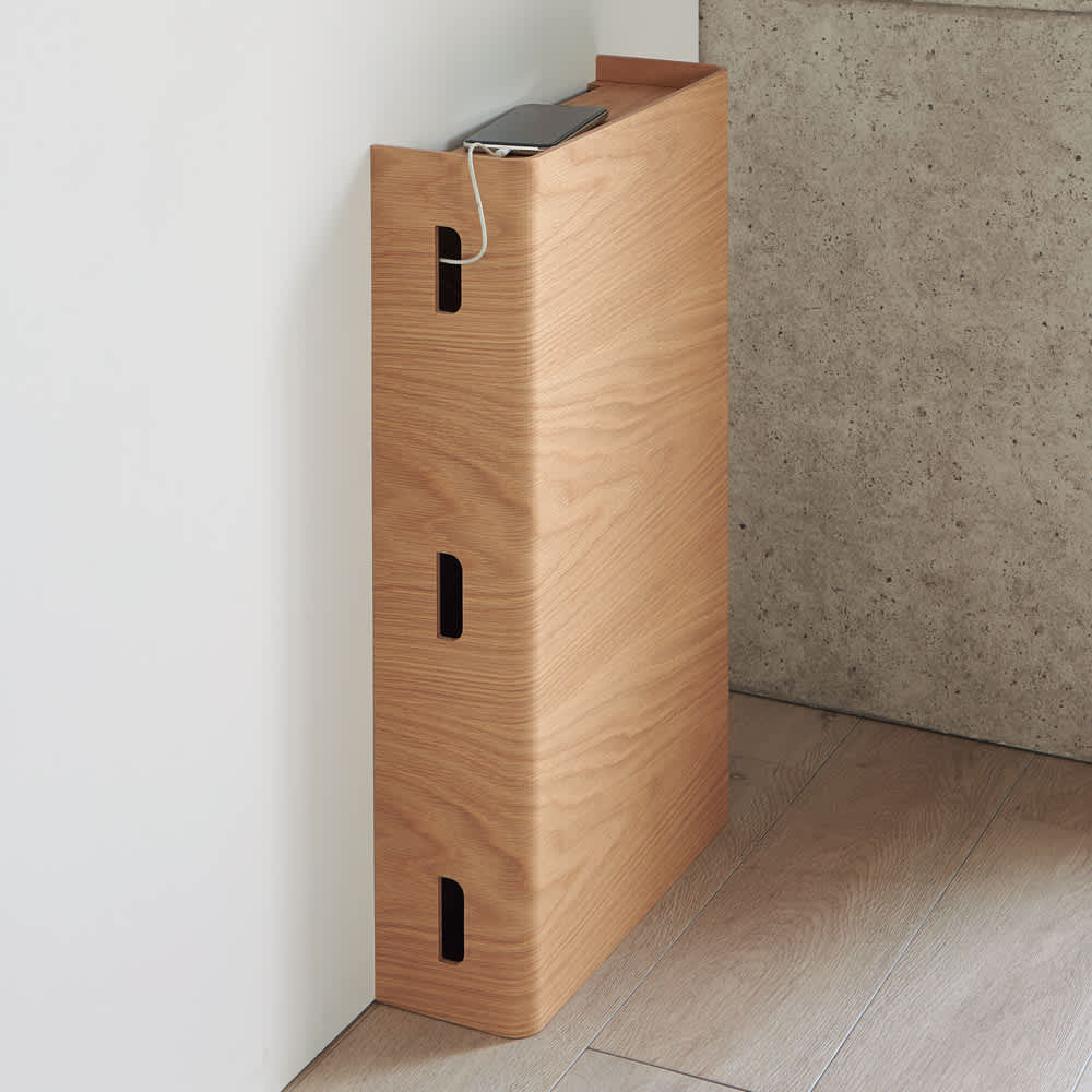 大容量曲木スリムルーター収納 ハイタイプ 通販 - ディノス