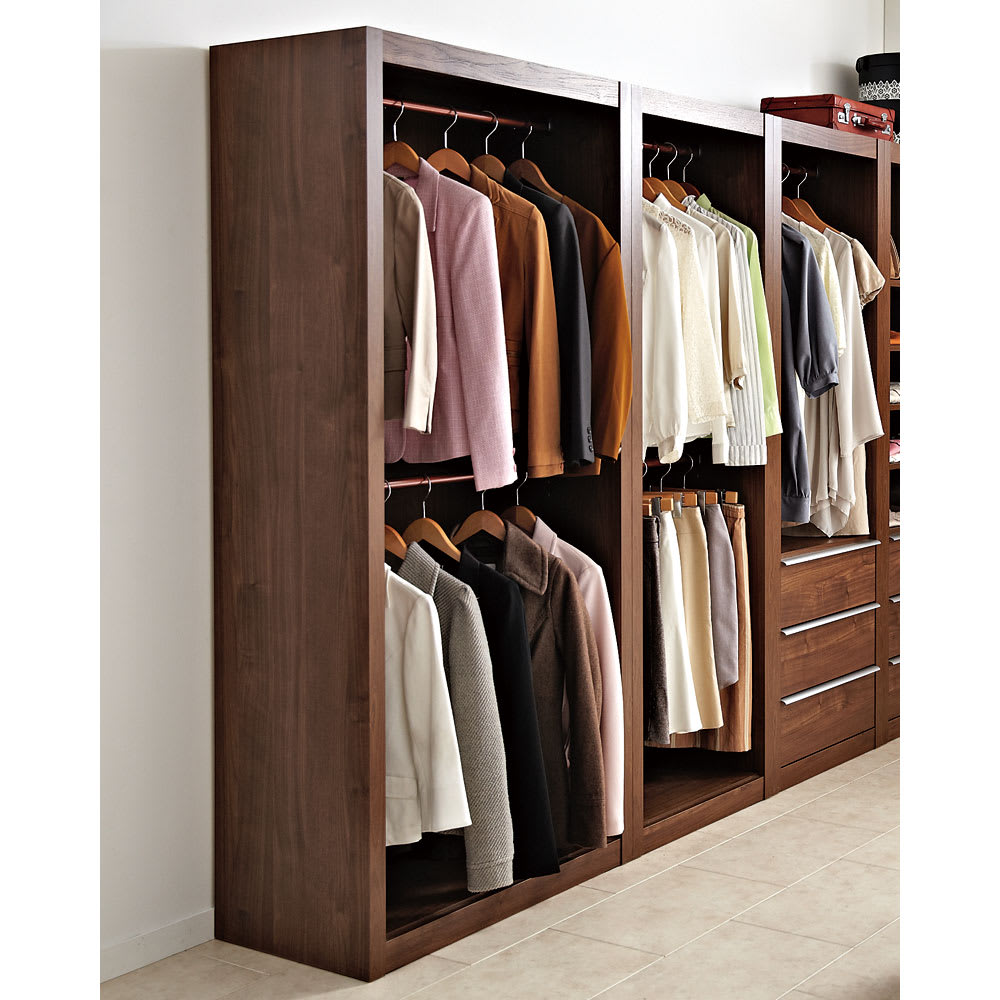 Antisala/アンティサラ クローゼットユニット収納・ウォルナット 幅