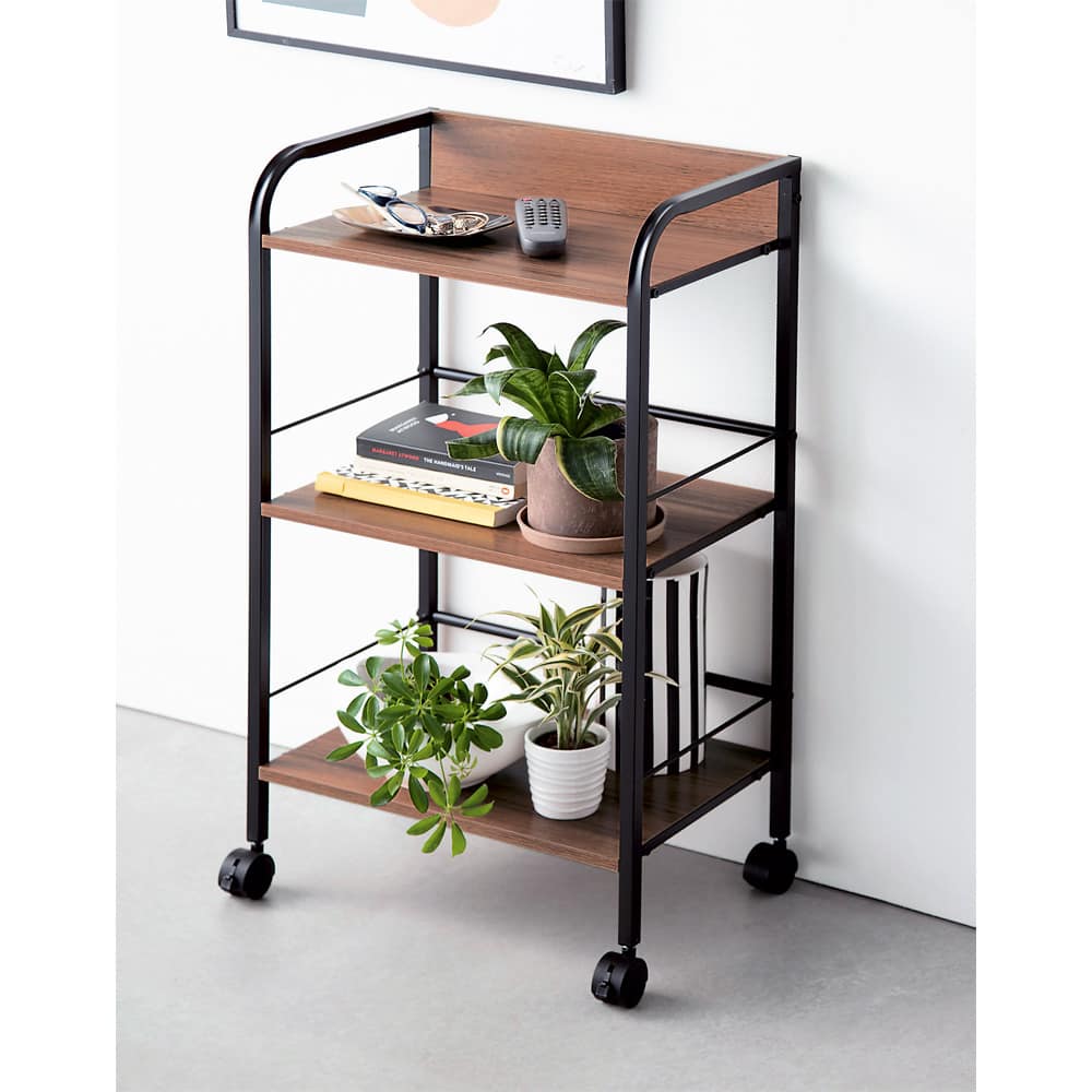 キャスター付きリビングラック 3段 通販 - ディノス