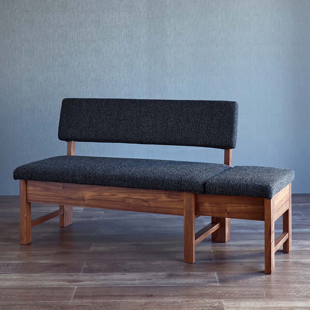 伸長式ダイニングシリーズ 伸長式ベンチソファ幅110cm～142cm 通販