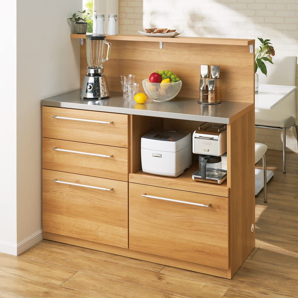 食器棚・キッチンボード 150cm ナチュラル」の人気商品一覧 | 安い商品