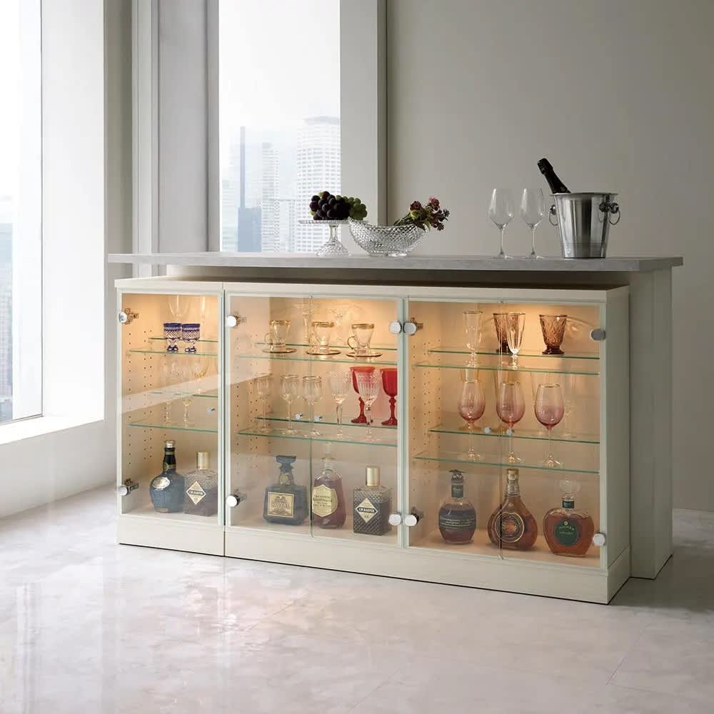 カウンター下収納 収納 ガラス」の人気商品一覧 | 安い商品を通販