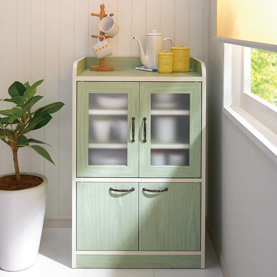 キッチン収納ミニ食器棚シリーズ キャビネット小（高さ90.5cm） 通販