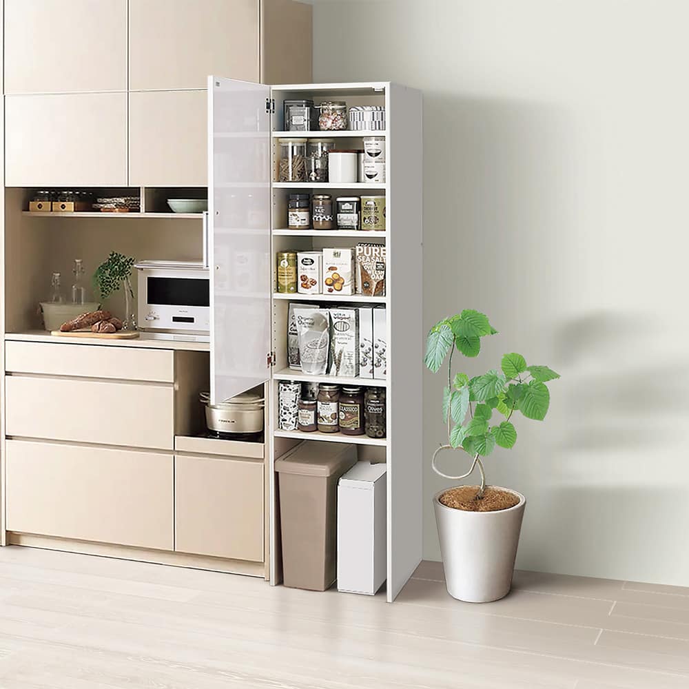 幅40奥行47.5cm］ 下段オープンすき間収納庫 日本製 【ゴミ箱上活用