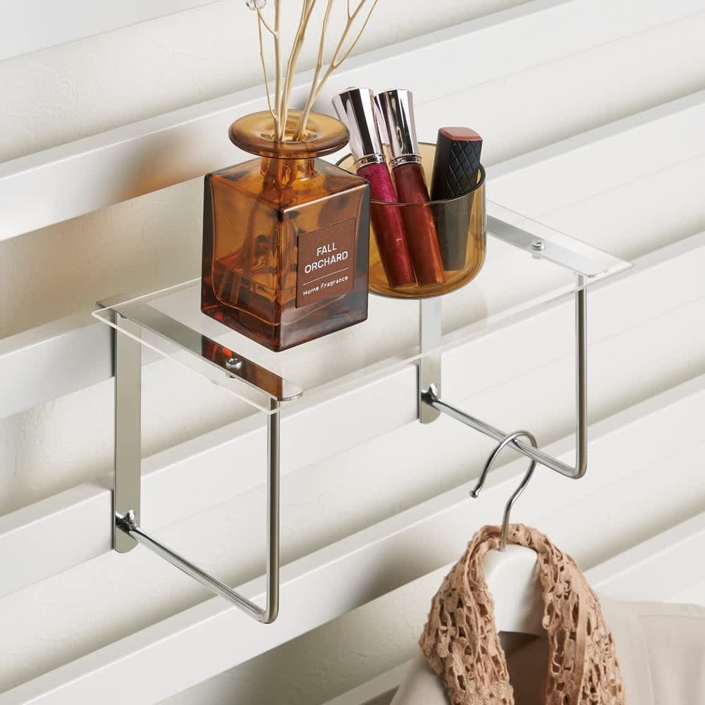 壁面ディスプレイハンガー用 アクリル棚2枚組 通販 - ディノス