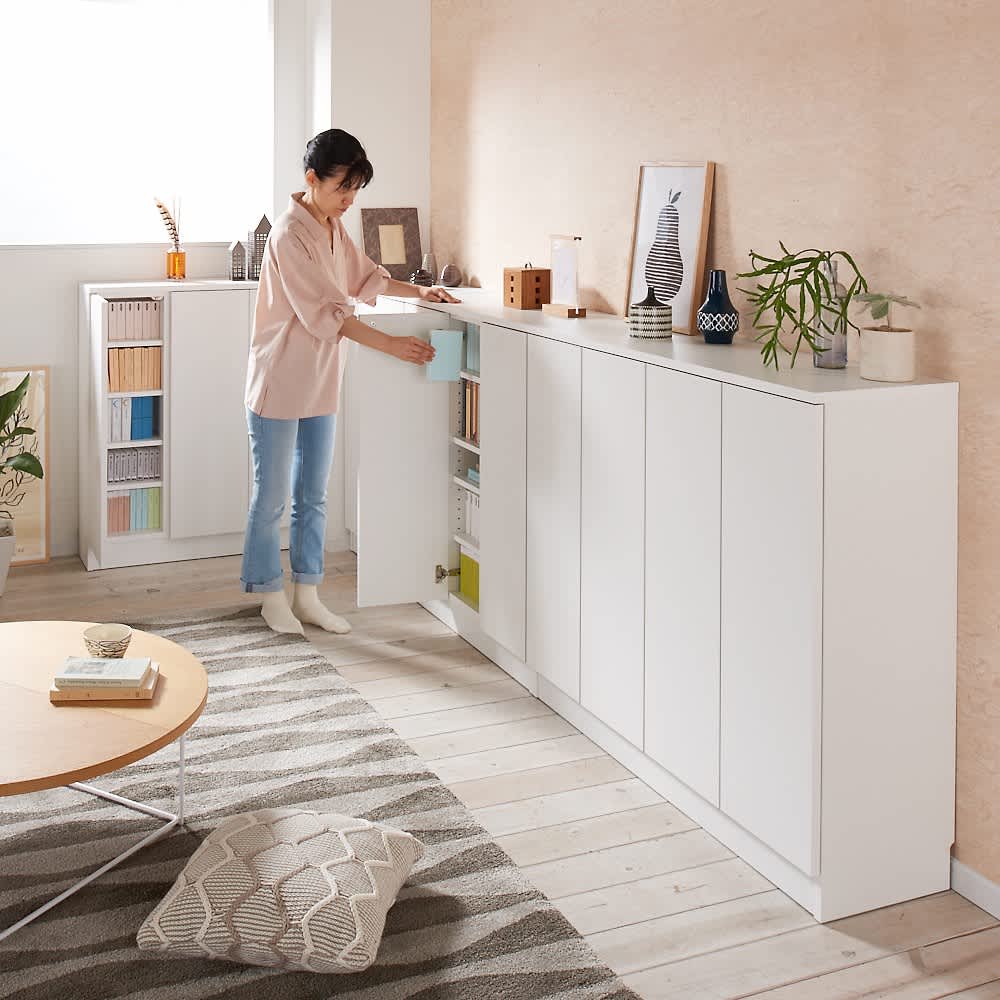 完成品】リビングブックキャビネット 幅115.5奥行35高さ100cm 通販