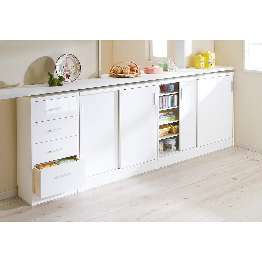 引き戸カウンター下収納庫 奥行29.5高さ87cmタイプ 収納庫・幅90cm