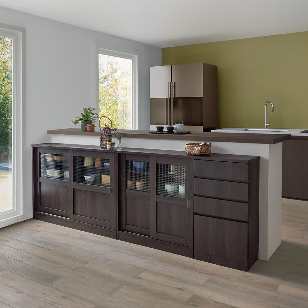 レトロ収納シリーズ カウンター下収納チェスト 幅44.5cm 通販 - ディノス