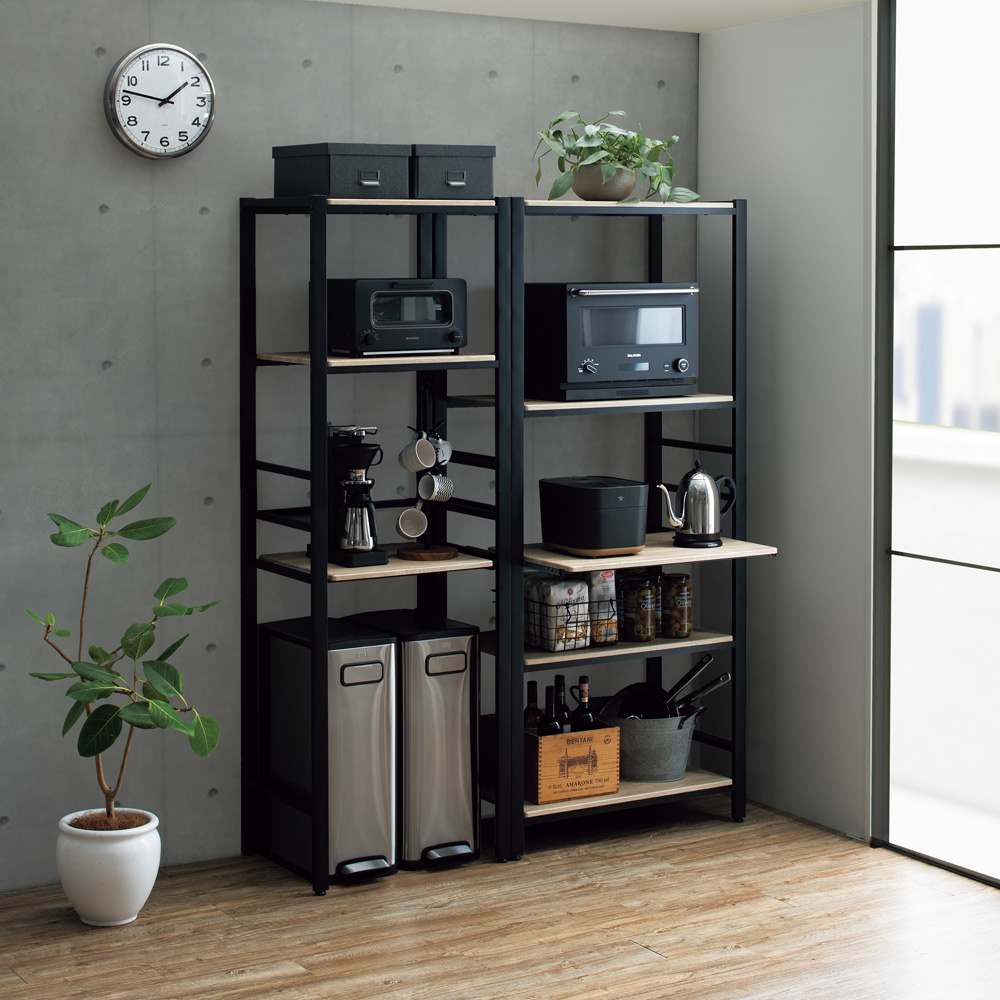 ブルックリン風キッチンラック 3段 幅60cm 通販 - ディノス