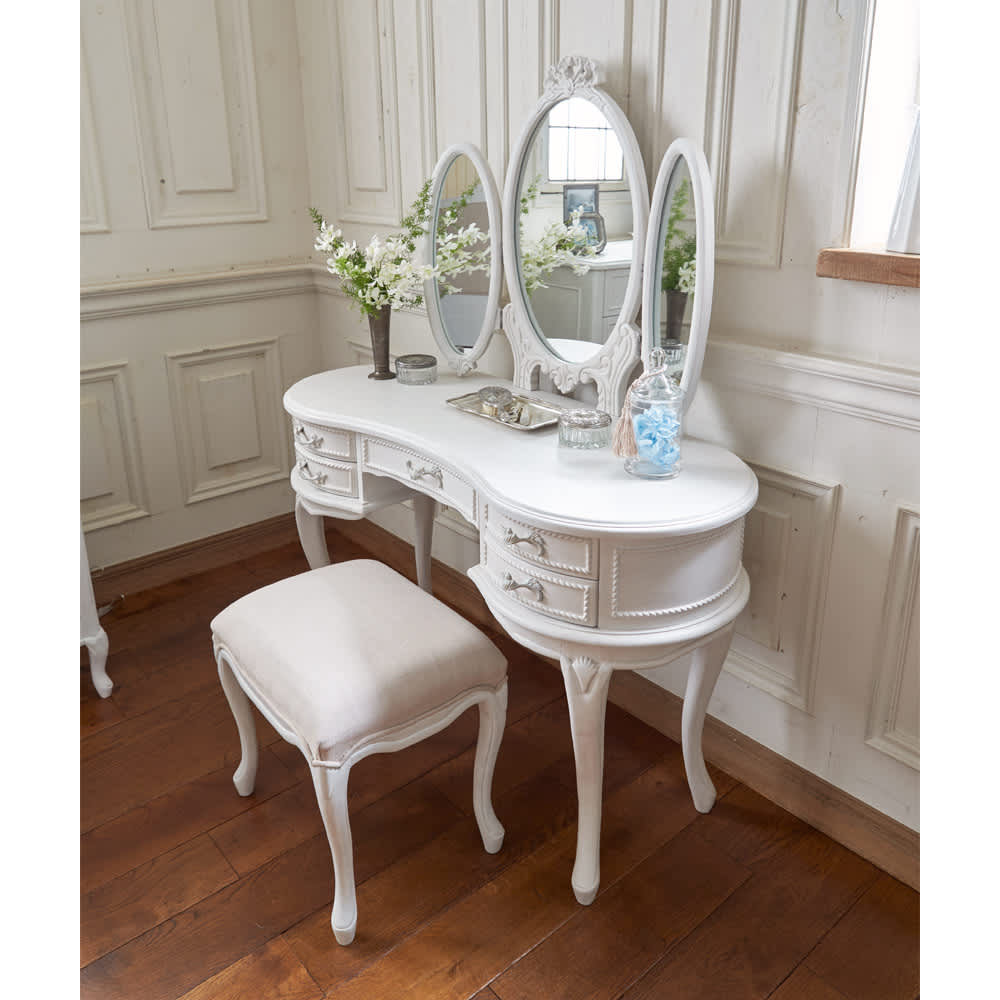 シャビーシック ホワイト フレンチ収納家具シリーズ ドレッサー 通販