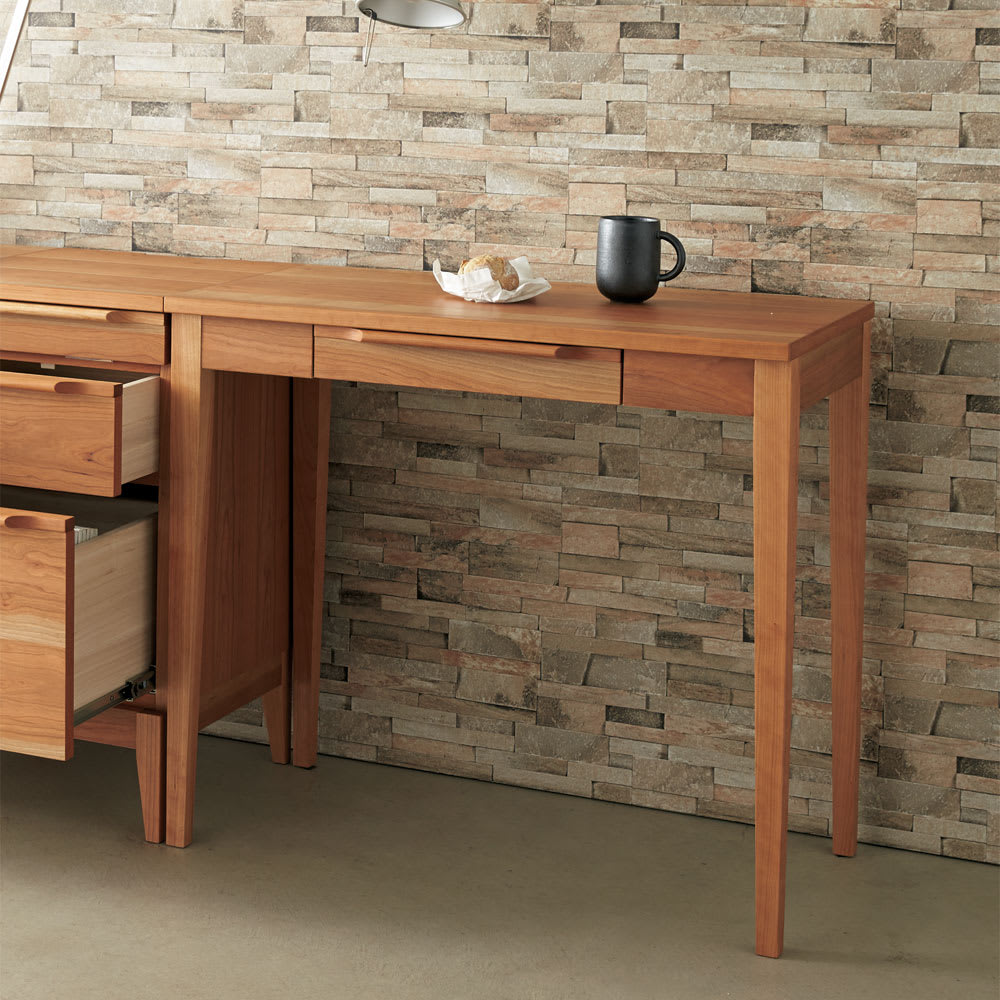 Blossom（ブロッサム） チェリー天然木北欧風シリーズ デスク 幅80cm