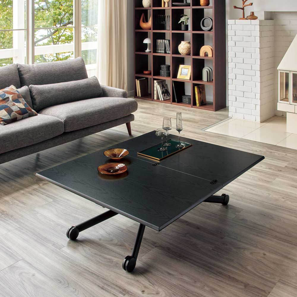 Lehtes/レフテス 昇降エクステンションテーブル（木目調） 通販 - ディノス