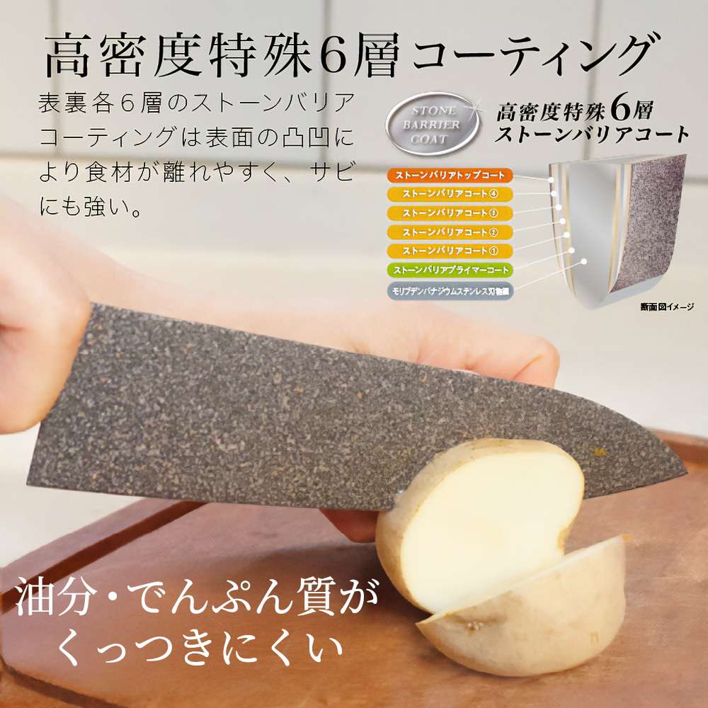 ストーンバリア包丁＆専用シャープナー 通販 - ディノス