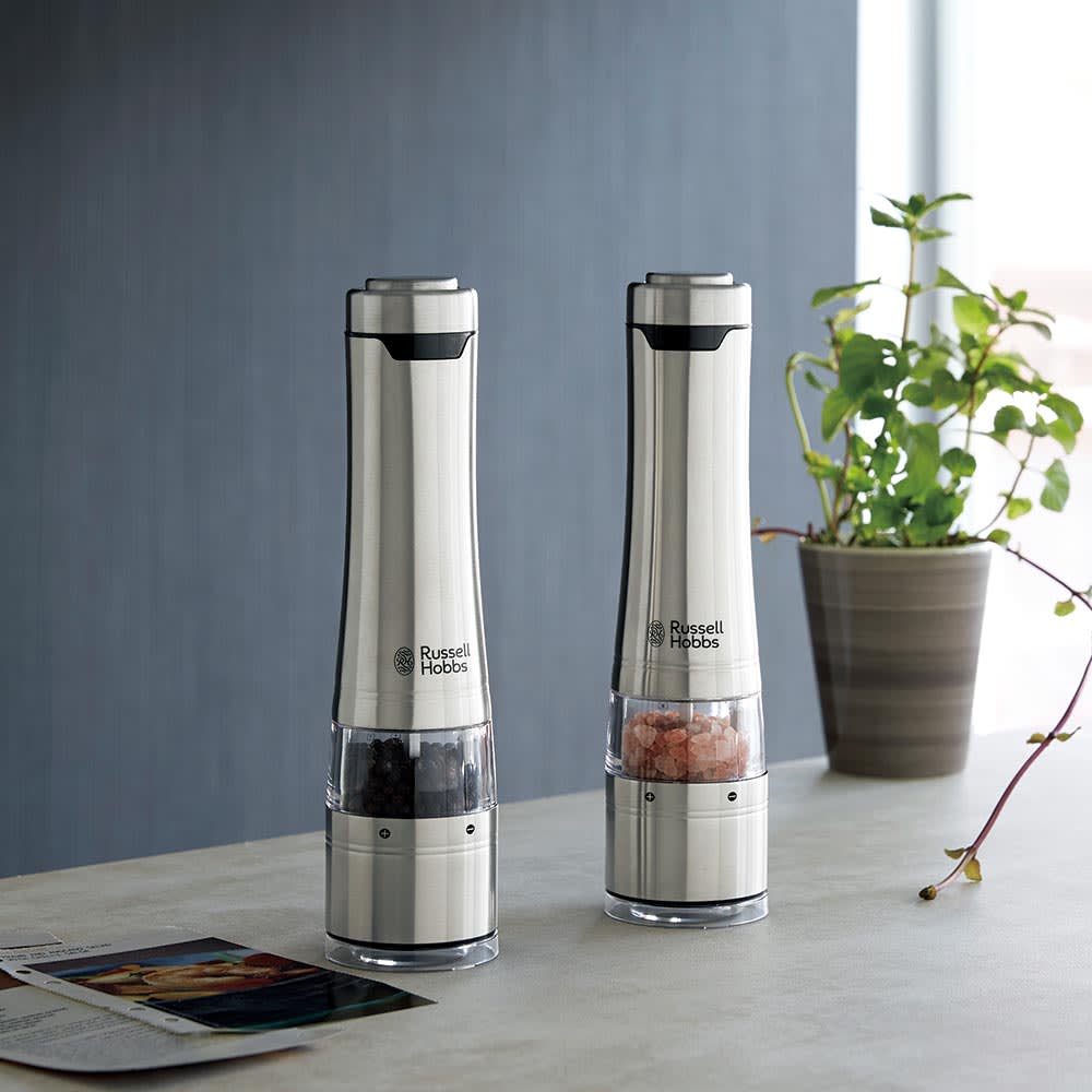 Russell Hobbs/ラッセルホブス 2本セット 電動ミルソルト＆ペッパー