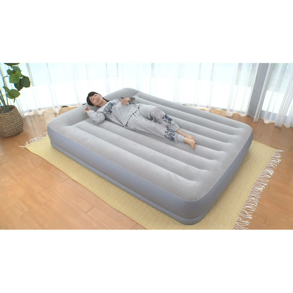 INTEX/インテックス 電動ポンプ付き エアーベッド 通販 - ディノス
