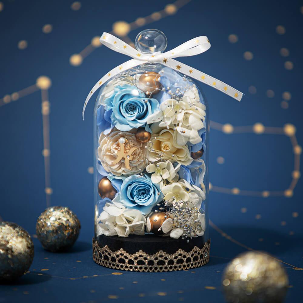 お急ぎ便 プリザーブドフラワー「エトワールドーム～魚座