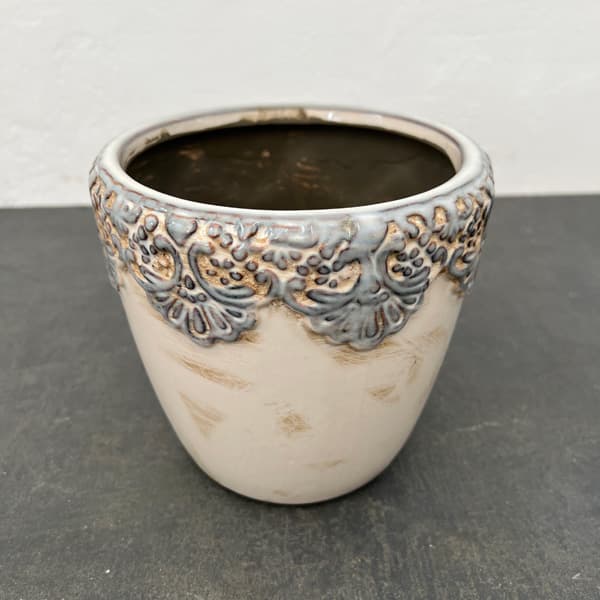 園芸ネット本店｜クロシェット・ラウンドポット(QJ-80)（直径15.5cm×高