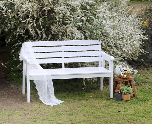 園芸ネット本店｜[送料無料]天然木製ベンチ 幅130 「Elan」（エラン