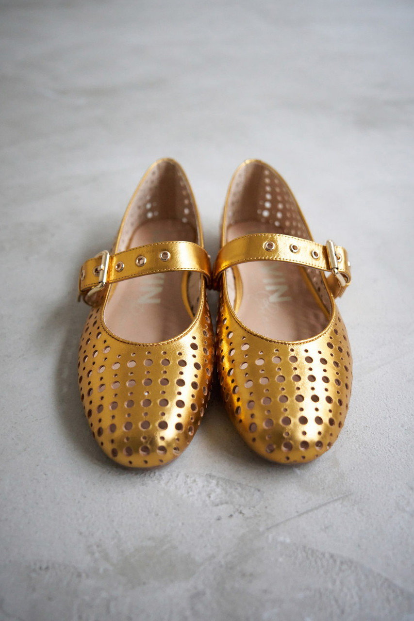 LANVIN en Bleu(ランバン オン ブルー)｜パンチングレザーバレエ