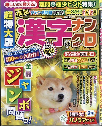 超特大版漢字ナンクロのバックナンバー | 雑誌/定期購読の予約はFujisan