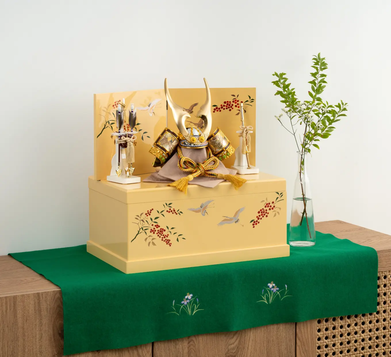 五月人形「毛氈（刺繍入） 小」｜五月人形の通販 ふらここ