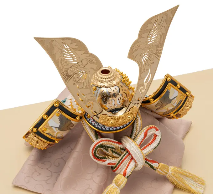 こいのぼり 黄金の兜 4m 4点セット U こいのぼり 黄金の兜 4m 4点