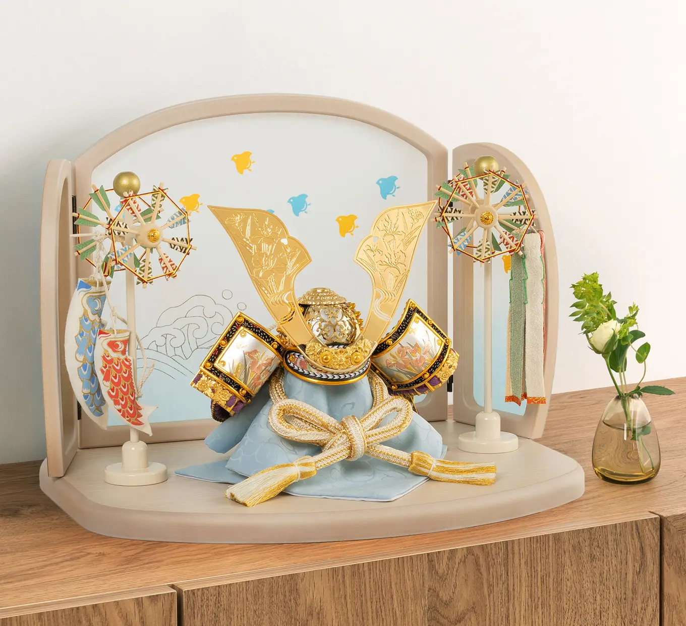 五月人形「青天に勝運の兜」｜五月人形の通販 ふらここ