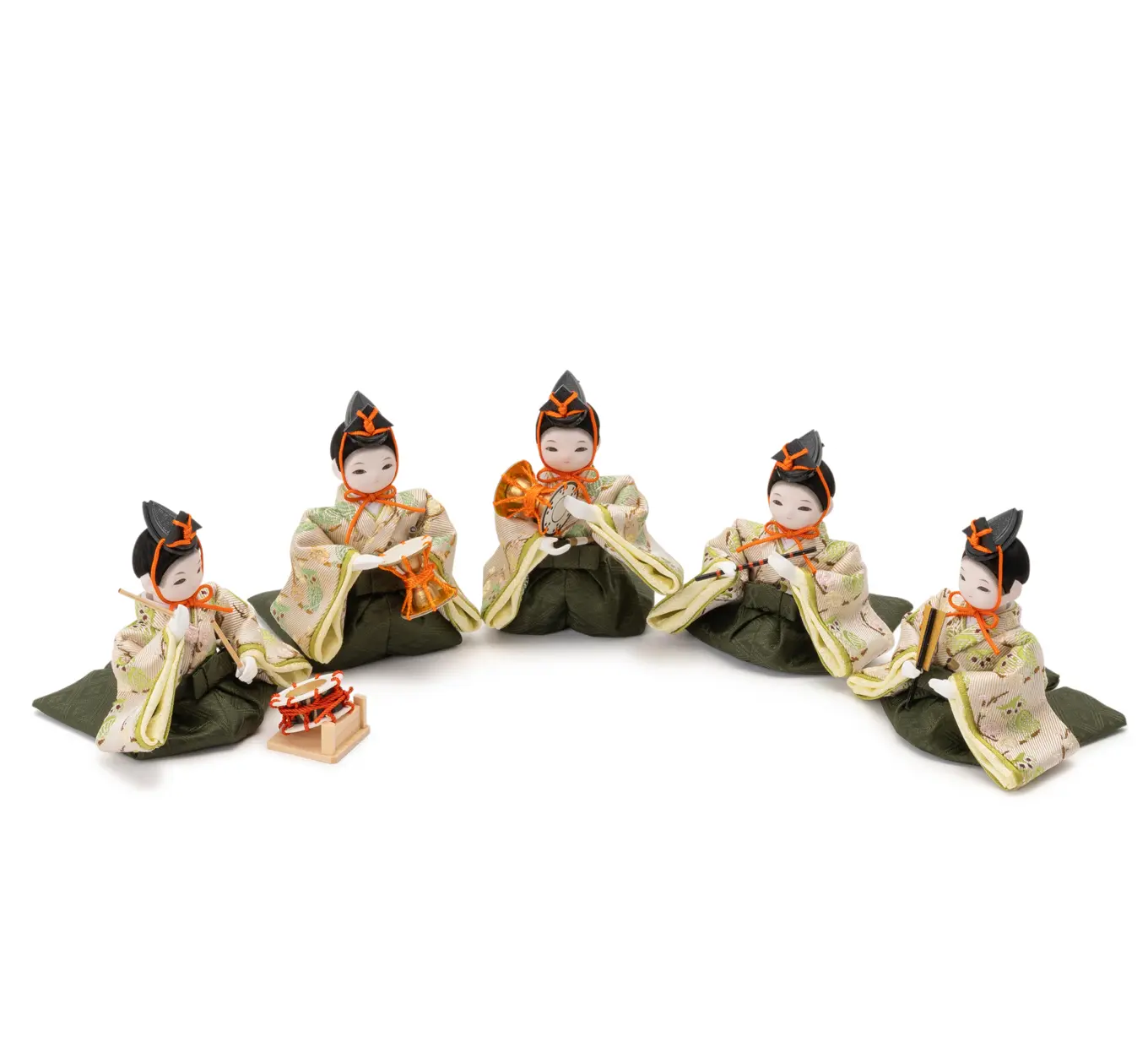 雛人形「れいれい 五人囃子 衣装着・うめ東風」｜雛人形の通販 ふらここ