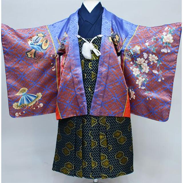 七五三 五歳 男児 羽織袴フルセット M寸 金刺繍 袴変更可能 NO34274の