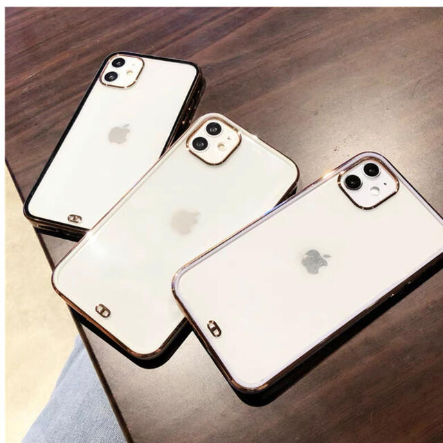 iPhone11 背面クリアケース ソフトケース ラベンダーの通販 by