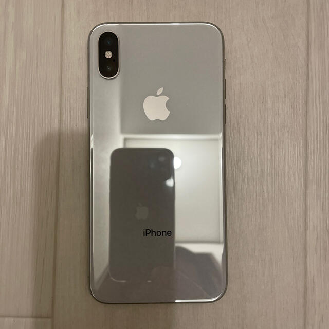 Apple - iPhone X 64GB シルバー画面割れ SIMフリーOLED(有機EL)の通販