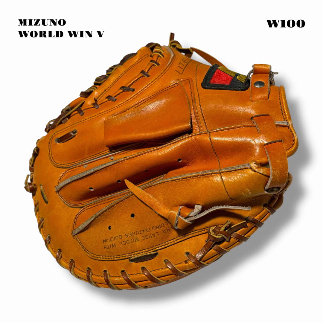 MIZUNO - 希少品！ 旧ミズノ キャッチャー ミット 捕手 オレンジ