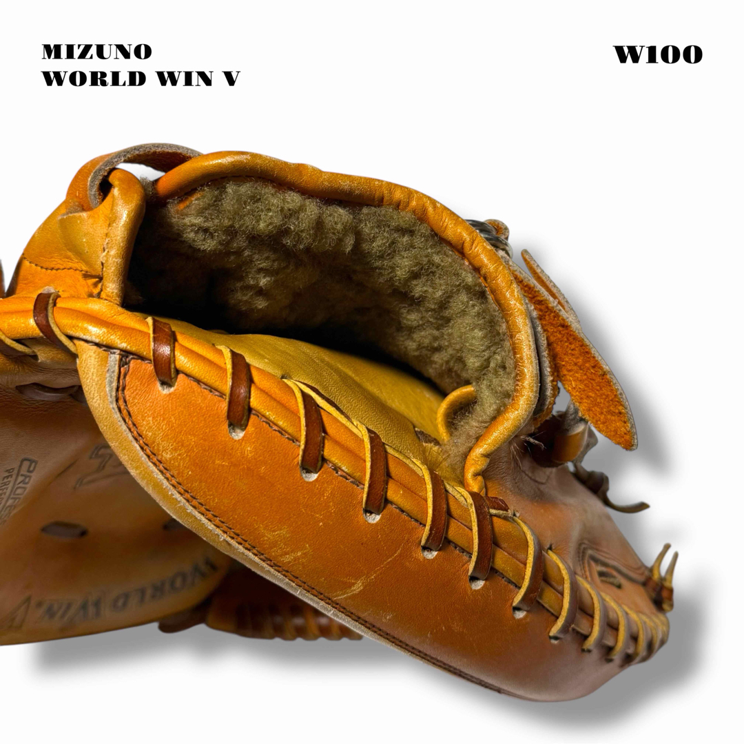 MIZUNO - 希少品！ 旧ミズノ キャッチャー ミット 捕手 オレンジ