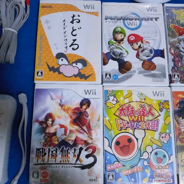 Wii - 豪華 本体 箱付き 太鼓の達人 マリオカート Wiiスポーツ ソフト6