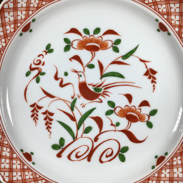 たち吉 - たち吉 『赤呉須花鳥』 赤絵金彩 中皿 5枚 大皿の通販 by