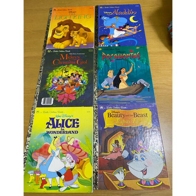 Disney - 子供用 ディズニー 英語絵本 a Little Golden Book 6冊の通販