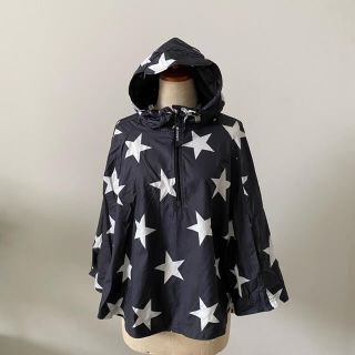 adidas - アディダスオリジナルス レインコート ポンチョ 黒 星柄