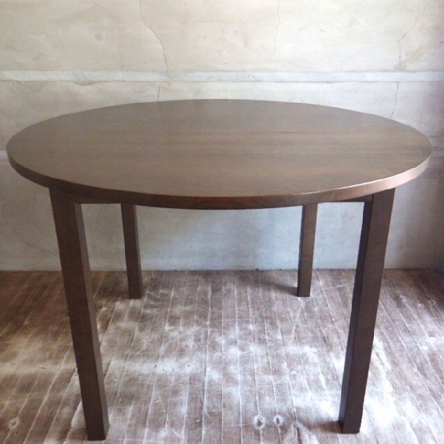 丸テーブル105cm 無印良品 タモ材の通販 by はたも's shop｜ラクマ