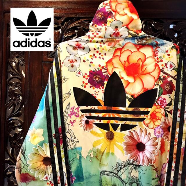 adidas - アディダス ファーム希少 ジャージ ジャケット ブルゾン 花柄