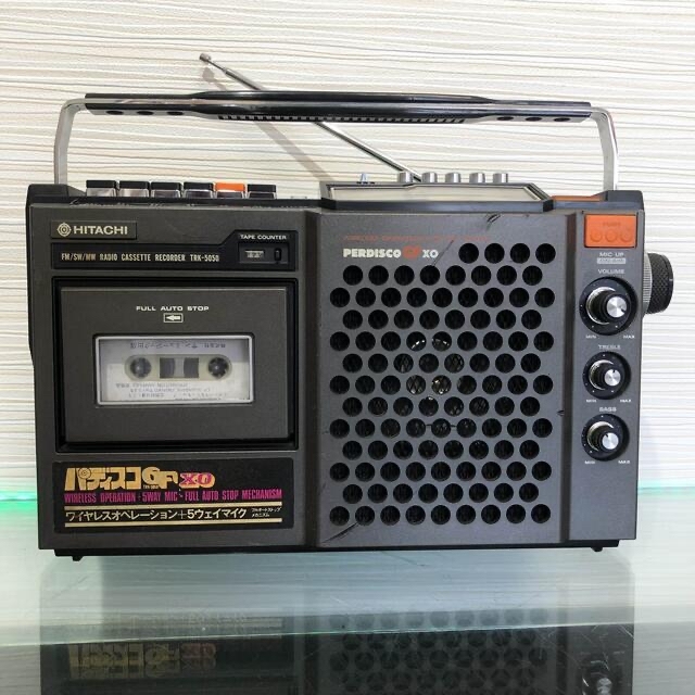 日立 - 希少 HITACHI/日立 中古ラジカセ パディスコ『TRK5050 GF-XOの
