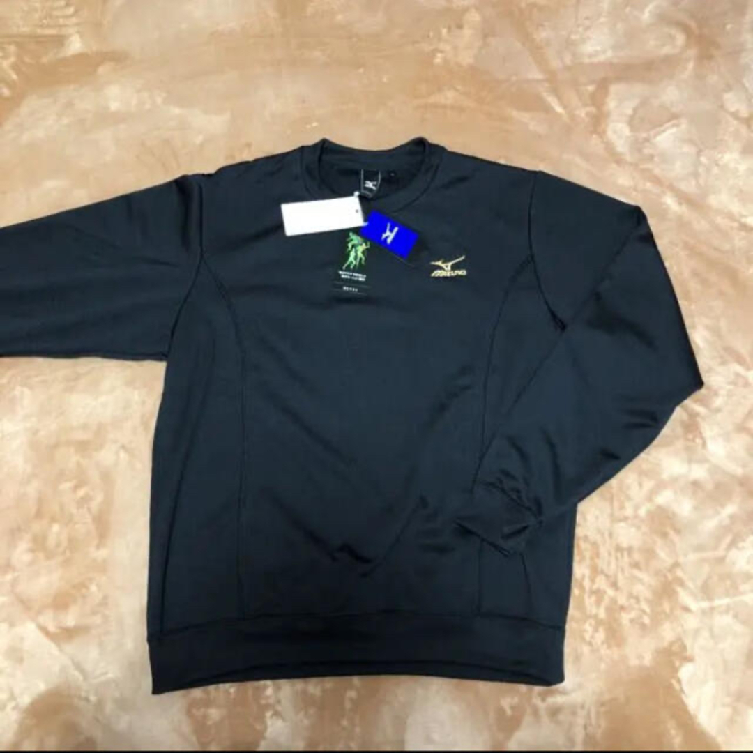 MIZUNO - 新品 MIZUNO ミズノ L 長袖 トレーナー ワンポイント 黒